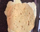A picture of step 1 of Tortilla and egg sausage wrap.