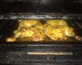 Foto del paso 6 de la receta: Pollo al horno con mostaza y con papas con crema