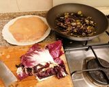 A picture of step 2 of Chicken Strips with Radicchio.