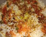 A picture of step 10 of Chicken Biryani.