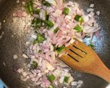 A picture of step 1 of Vegetable appe with red chilli coconut chutney.