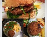 Foto del paso 4 de la receta: Hamburguesa veggie de lenteja con corazón de queso 😍
