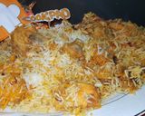 A picture of step 17 of Chicken tikka biryani.