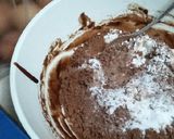 Foto langkah ke 4 dari resep Steamed cheese brownies ga pake susah 💖 ma_mom ernie.