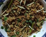 A picture of step 3 of Achari qeema.