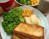 輕食玉米粒法式吐司時蔬拼盤早餐的食譜步驟1照片