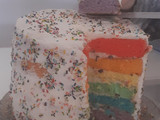 Torta helada arcoíris 🌈