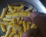 A picture of step 1 of Masala-Fried sweet corn.