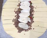 Une image de l'étape 4 de Feuilleté tressé à la viande et mozzarella.