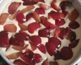 A picture of step 3 of Plum cake with plum jam.