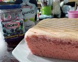 Foto langkah ke 7 dari resep 15.8#52 Blueberry Jam Ogura Cake.