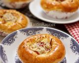 Foto langkah ke 10 dari resep Roti Daging Asap Keju lembut/Bacon Cheese Bun favorit papa .