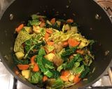 A picture of step 5 of Rough Chop Cabbage and White Bean Soup.