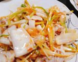 Hình bước làm 3 của món Mực xào sa tế