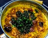 A picture of step 4 of Banglori Daal Sagga.