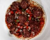 A picture of step 3 of Kofta Mein'Laban.
