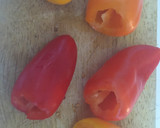 Foto del paso 5 de la receta: Pimientos dulces marineros con tierra de ajo negro y vinagreta verde