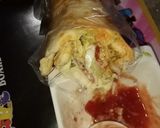 A picture of step 7 of Chicken shawarma with homemade pita bread in tawa yumm 😋.