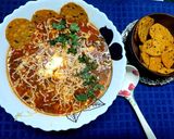 A picture of step 3 of Mexican Vegetable Soup with Nachos.