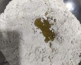 A picture of step 2 of Methi leaves pearl millet flour Dhebra.