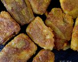A picture of step 5 of Kadali bhaja.