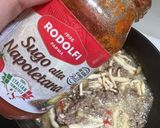 A picture of step 4 of Spicy Tomato and Ground Beef Spaghetti.