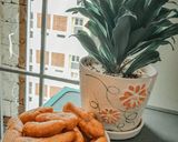 Hình bước làm 4 của món Khoai mỡ chiên thơm ngon, giòn rụm