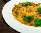 Hình bước làm 8 của món Cơm Risotto & Súp Kem Bí Đỏ - Creamy Parmesan Pumskin Guanciale Risotto 🇮🇹
