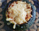 Foto del paso 6 de la receta: Calabacín luna relleno de tomate y soja texturizada