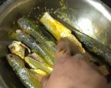 A picture of step 2 of Parshe (Fish) Fry.
