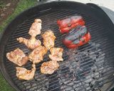 A picture of step 4 of Grilled Paella.