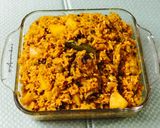 A picture of step 8 of Muri Ghonto: Bengali Yellow Rice with Fish Head.