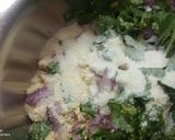 A picture of step 2 of Besan Chilla.