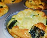 A picture of step 5 of Zucchini Frittata Muffins.