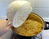A picture of step 8 of Damascene spaghetti.