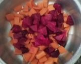 A picture of step 1 of Beetroot Carrot Soup.