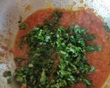 A picture of step 4 of Aloo methi.