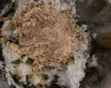 A picture of step 3 of Dahi ke kabab (veg).