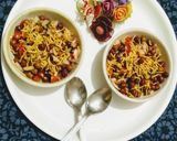 काले चने और आलू भुजिया की चाट (kale chane aur aloo bhujiya ki chaat recipe in Hindi) रेसिपी चरण 5 फोटो