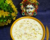 A picture of step 3 of Paneer kheer.