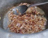 A picture of step 1 of Lauki gosht.