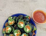 Hình bước làm 8 của món Kimbap Green