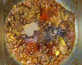 A picture of step 5 of Punjabi Karela gosht.
