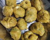 A picture of step 7 of Healthy karela pakoda.