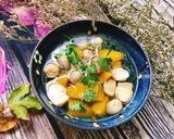 Hình bước làm 3 của món Canh Bí Đỏ Nấu Nấm Rơm