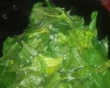 A picture of step 5 of Kashmiri Kadam Saag.