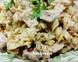 A picture of step 10 of Chicken Pasta With White Sauce 😋.