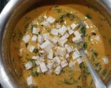 A picture of step 5 of Tofu-Methi sabji with Fresh Cream.