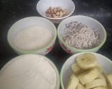 A picture of step 1 of Banana almond malpua.
