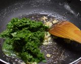 A picture of step 2 of Spinach, Corn and Cheese Sandwich.